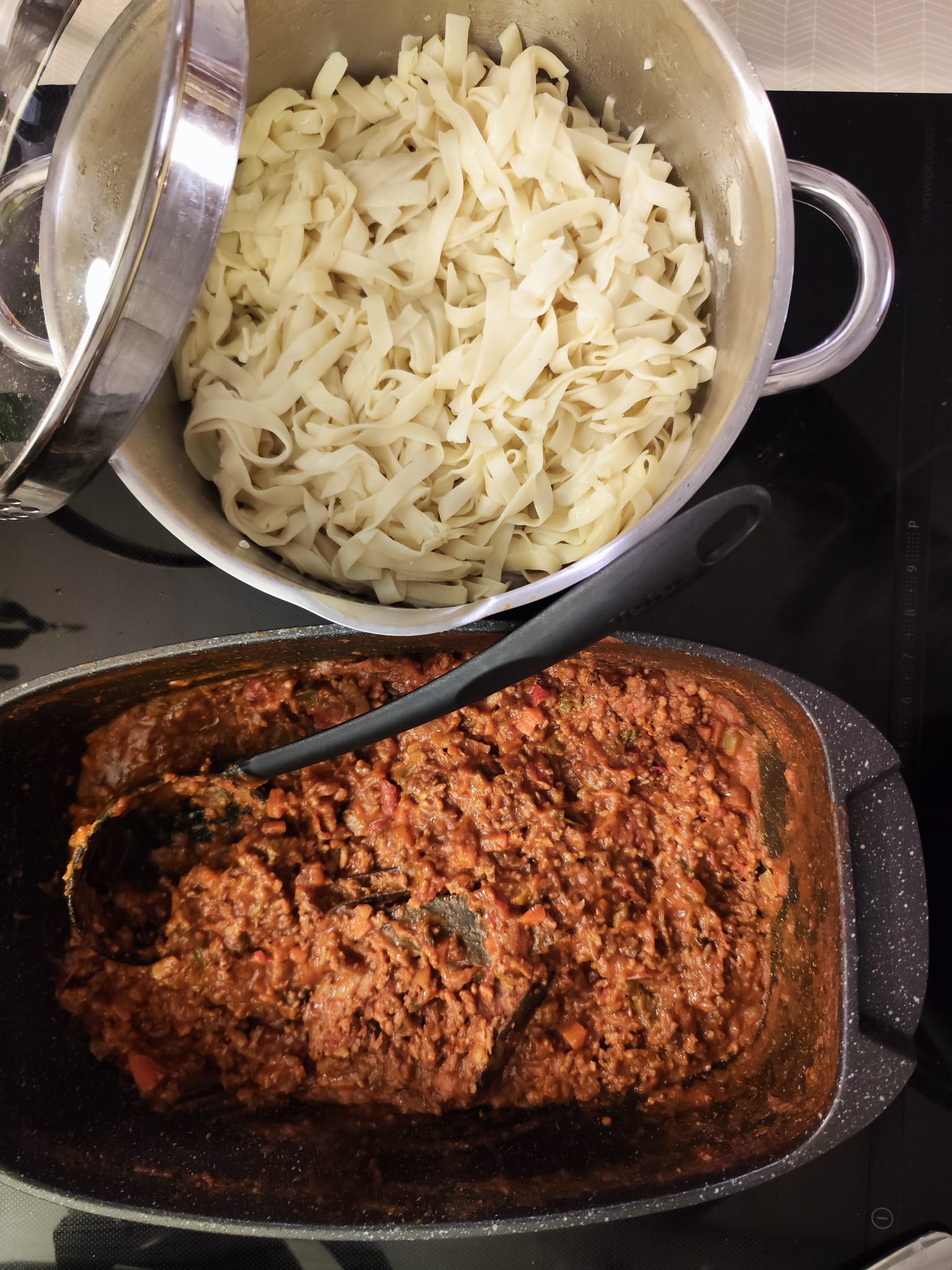 Tagliatelle ready to meet the ragù